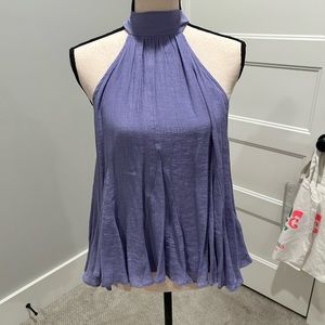 NWT Utopia purple top with tie in the back